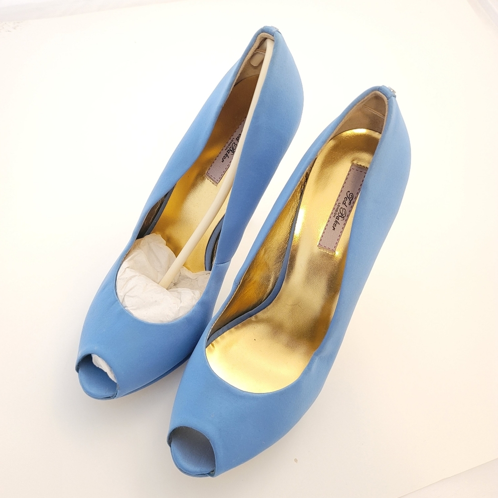 NEW: TED BAKER SATIN PEEP TOE